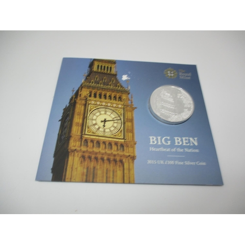 370 - Royal Mint 2015 £100 Silver (BU) Coin (62.86g) 