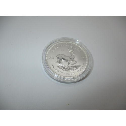 371 - South African 2017 Fine Silver (999) One Ounce 1 Krugerrand, Privy Mark for 