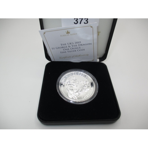 373 - 2019 Royal Mint Brilliant Uncirculated £2 Silver (999.9) One Ounce 