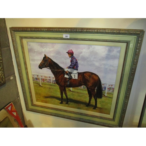 390 - Terence Vickress, (Born 1955), Oil on Canvas, Raehorse Brigadeer Gerard, 50x60cm