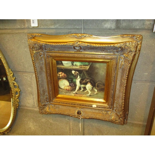 407 - Gilt Framed Print of a Dog