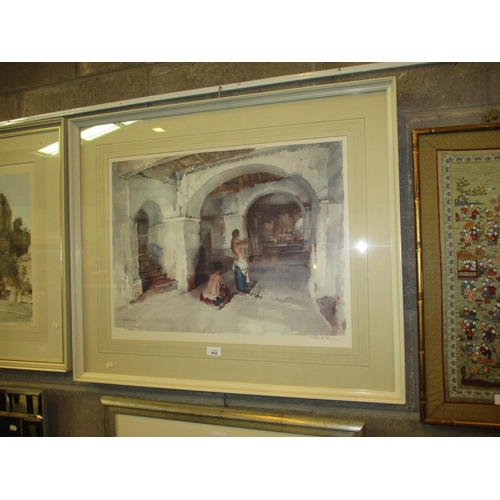 412 - William Russell Flint, Signed Print, The Arches