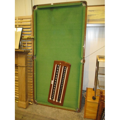 444 - Snooker Table, 215x108cm, along with a Score Board