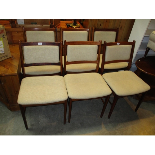 461 - Set of 6 Dining Chairs Labelled Made in Denmark Spottrup