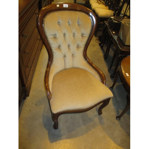 492 - Victorian Style Deep Buttoned Chair