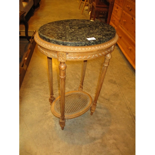 527 - French Marble Top Plant Table