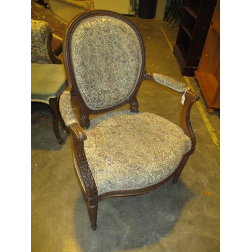 537 - French Design Parlour Arm Chair