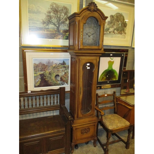 600 - Continental Oak Longcase Clock