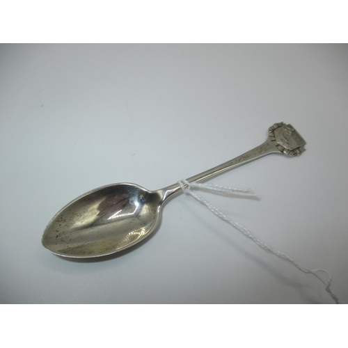 626 - Robert Lindsay of Oban Silver Spoon wit Oban Coat of Arms Finial, stamped R.LINDSAY, OBAN, and Sheff... 