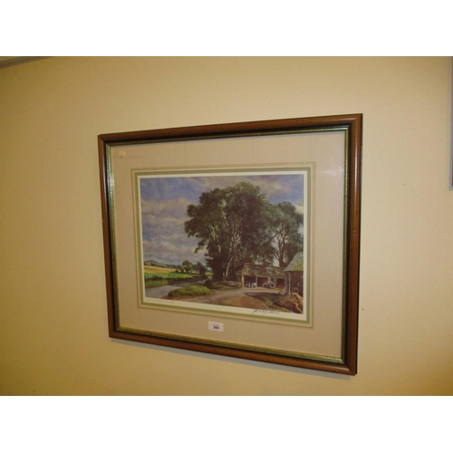 385 - James McIntosh Patrick, Signed Print, Farm Scene, 77/850