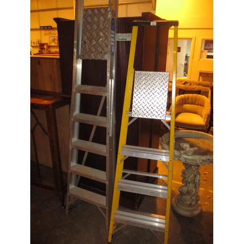 589 - Two Aluminium Step Ladders