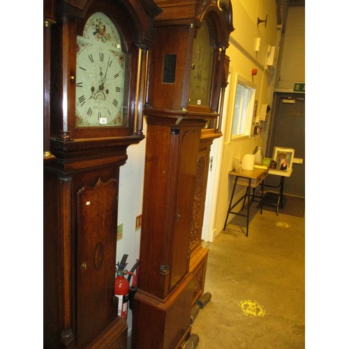 506 - Adam Pringle Edinburgh Eight Day Oak Longcase Clock