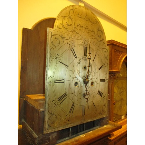 506 - Adam Pringle Edinburgh Eight Day Oak Longcase Clock