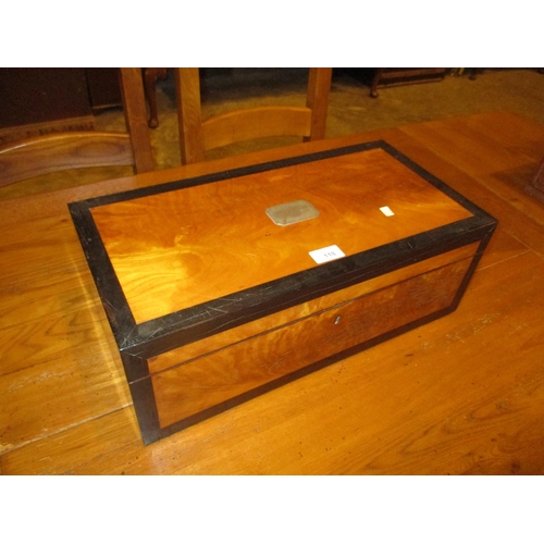 118 - 19th Century Satinwood and Ebony Writing Box