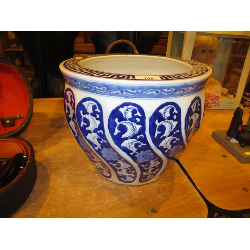 148 - Chinese Porcelain Jardinière, 25cm high, 380cm diameter