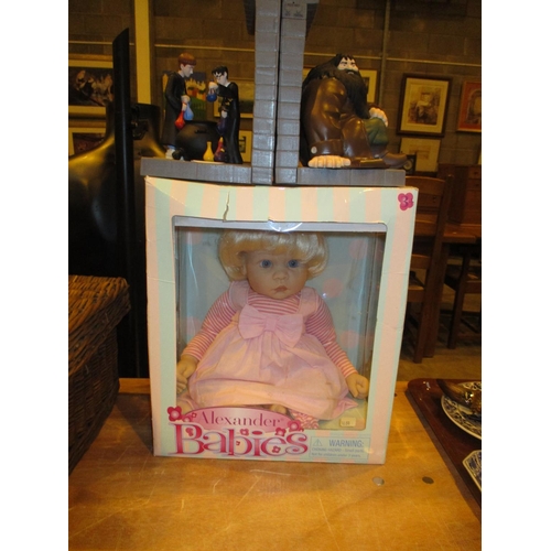 149 - Alexander Babies Doll and Harry Potter Bookends