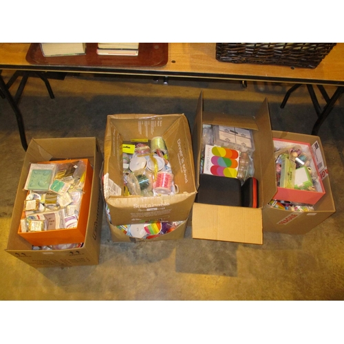 170 - Five Boxes of Jewellery Crafting Accessories etc