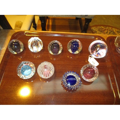 179 - Four John Deacons Paperweights and 5 Others