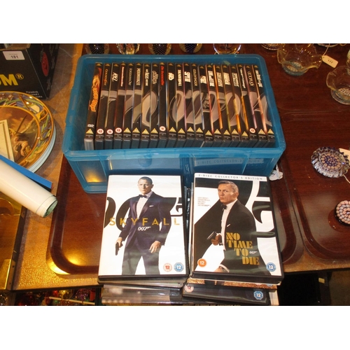 180 - Collection of James Bond DVDs and Book