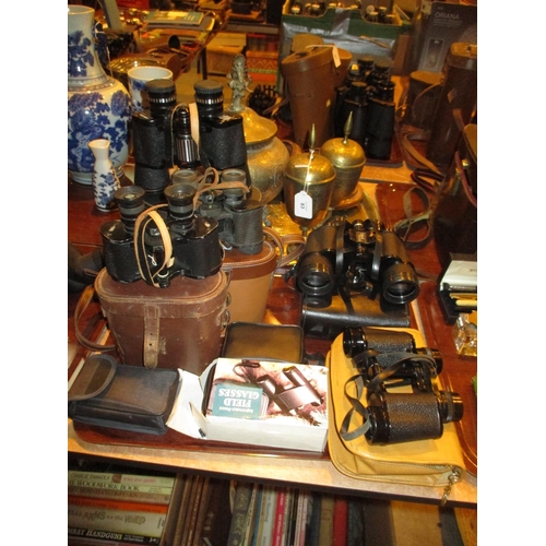 84 - Eight Pairs of Binoculars - Prinzlux 8x40, Stenaxa Maxima 8x30, Vintage 8x, Regent 8x30, Praktica 8x... 