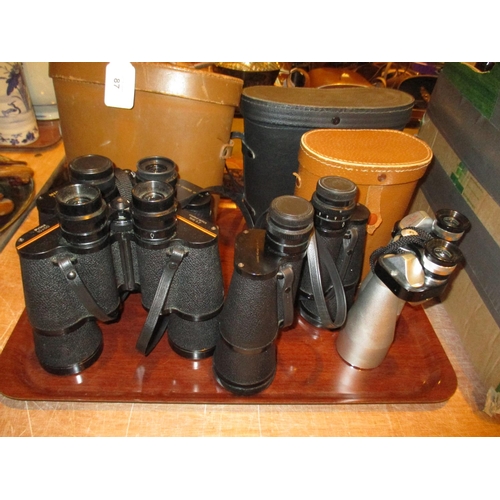 87 - Four Pairs of Binoculars - Miranda 16x50, Prinz 10x50, Petlux 12x50, Chance Pilkington 10x50