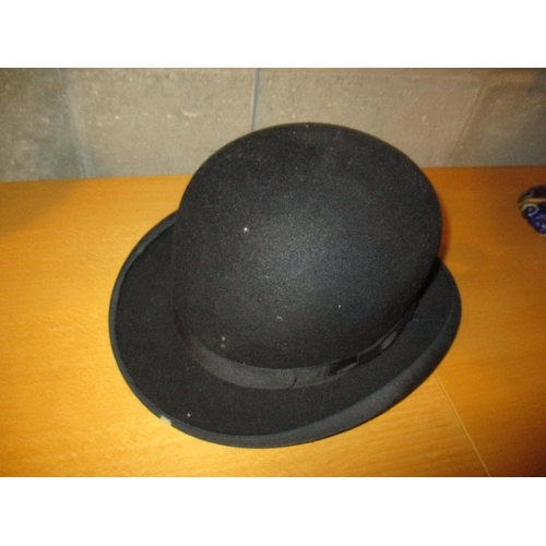 98 - Hunter Bowler Hat, Size 6 7/8