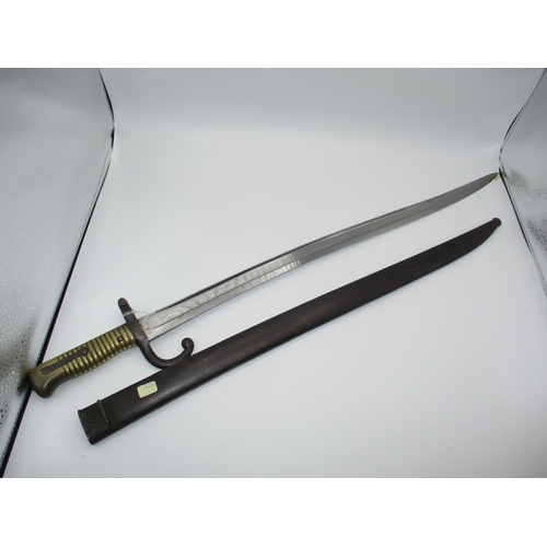 306 - French 1872 Bayonet with Scabbard