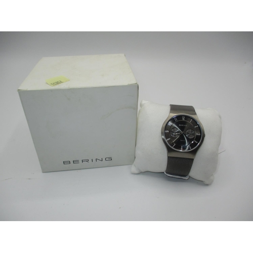 307 - Gents Bering Titanium Watch with Box