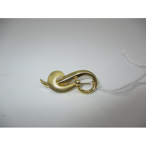 328 - 750 Gold Brooch, 3.25g