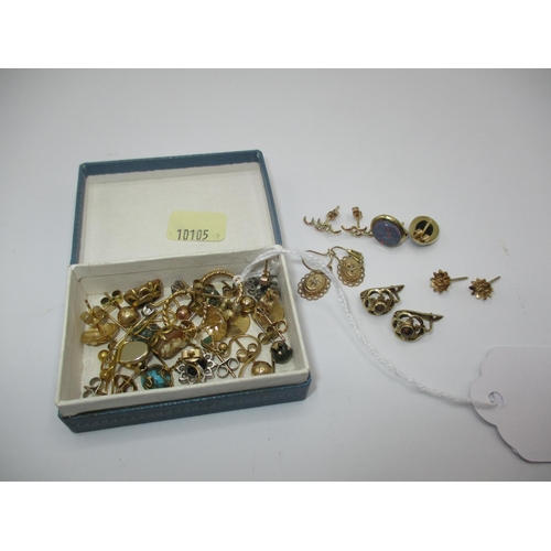 334 - Five Pairs of 9ct Gold Earrings and Various Other Pairs