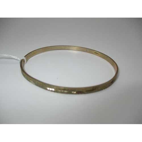 357 - 9ct Gold Bangle, 10.11g