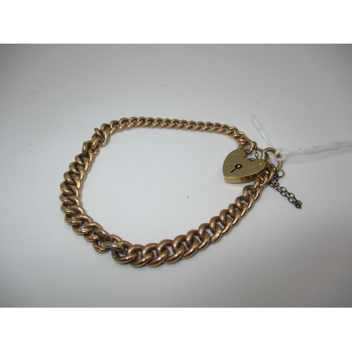 359 - 9ct Gold Padlock Bracelet, 15.78g