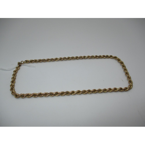 360 - 9ct Gold Rope Twist Necklace, 10.72g