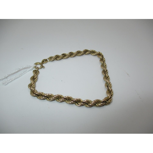 362 - 9ct Gold Rope Twist Bracelet, 5.83g