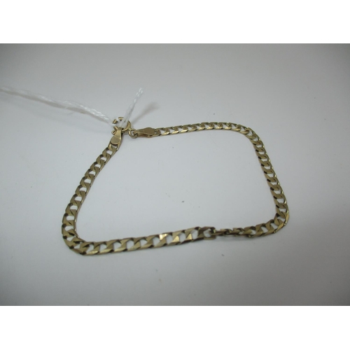 363 - 9ct Gold Flat Link Bracelet, 2.75g