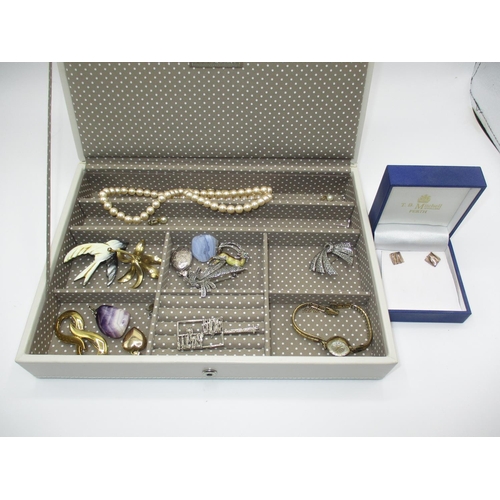 377 - Box of Silver and Other Jewellery