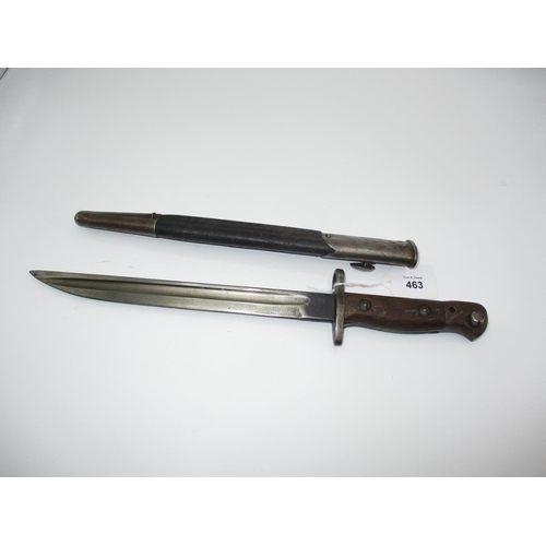 463 - Wilkinson 1907 Bayonet with Scabbard