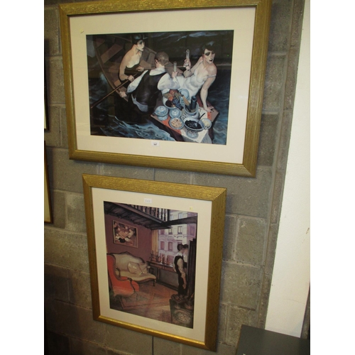 547 - Two Gilt Framed Prints After Juarez Machado