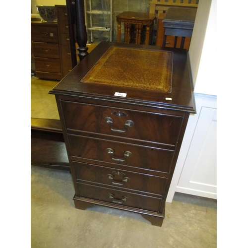 699 - Mahogany 2 Drawer Filing Cabinet