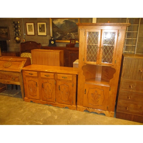 702 - Canadian Corner Cabinet and Matching Sideboard, 131cm