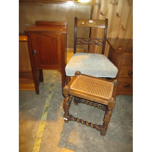 706 - Bedside Cabinet, Bedroom Chair and a Bergere Stool