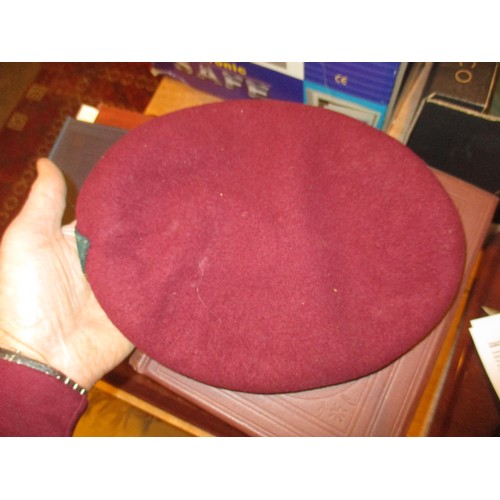 66 - Two Berets, Kilt Belt, Tape Measures etc