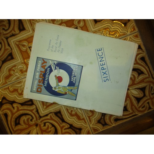 161 - Royal Airforce Display 1934 Programme, Other Ephemera, Aircraft Depot India Badge etc