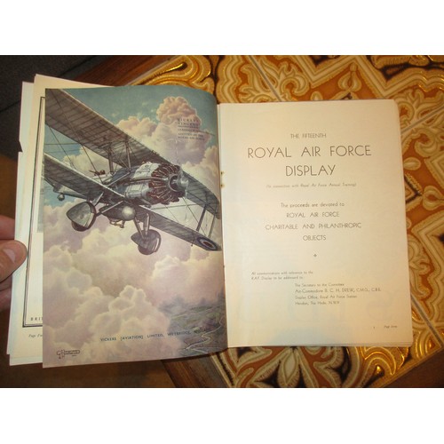 161 - Royal Airforce Display 1934 Programme, Other Ephemera, Aircraft Depot India Badge etc