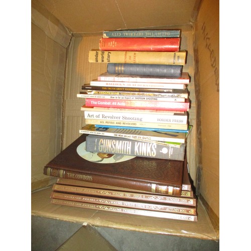 96 - Three Boxes of Books - Guns etc