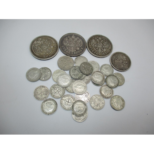 424 - Selection of Silver Coins etc