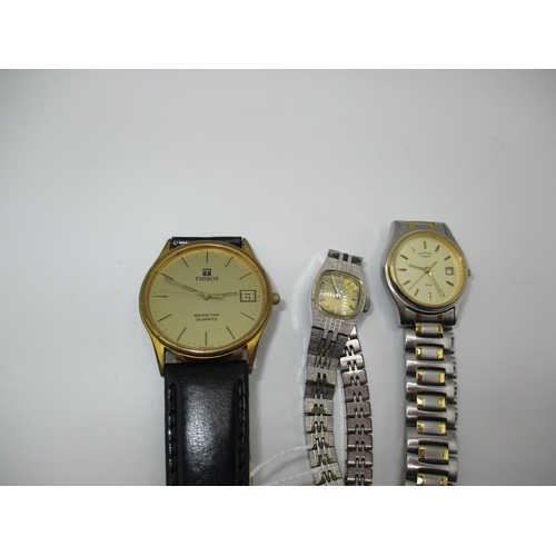 428 - Gents Tissot Seastar Quartz Watch and 2 Ladies Rotary Watches