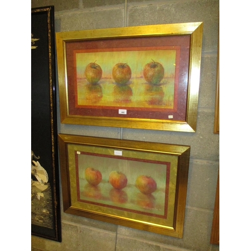 466 - M. Carpenter, '99, Pair of Pastels of Fruit, each 25x45cm