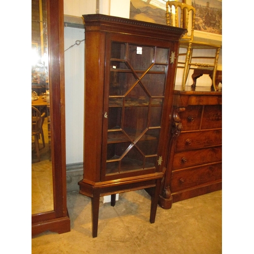 497 - 19th Century Mahogany Corner Cabinet on Stand