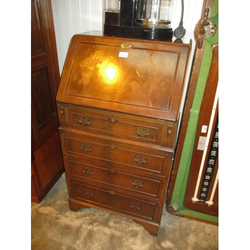 502 - Reproduction Mahogany Bureau, 54cm